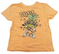 Marhuľové tričko s ananasom Primark