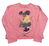 Ružové tričko s dievčatkom F&F