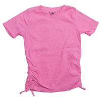 Neónově ružové rebrované tričko F&F