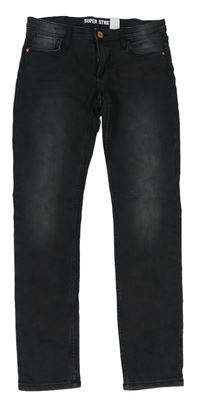 Tmavošedé skinny fit rifle H&M