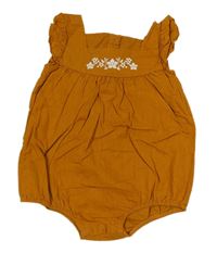 Medové plátenné body s kvietkami Matalan