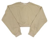 Béžová crop mikina H&M