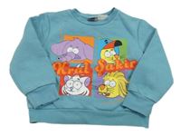 Modrá crop mikina Kral Sakir De Facto