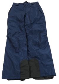 Tmavomodré funkční šusťákové oteplovačky Crivit