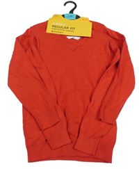 Nové - 2x - Červený sveter M&S