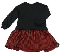 Nové - Černo-červené teplákové šaty Dunnes