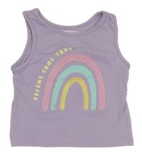 Levandulový top s duhou F&F