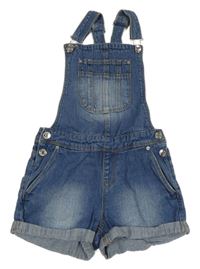 Modré riflové laclové kraťasy Kiabi 