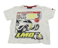 Bílé tričko s Cars Disney