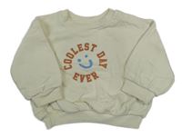 Smetanová oversize mikina s nápisem M&S