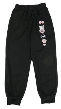 Čierne tepláky s Kitty