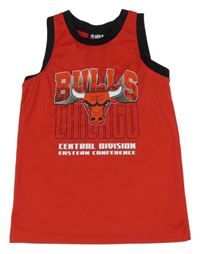 Červeno-černý basketbalový dres s býkem NBA
