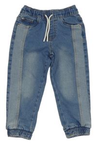 Modro-svetlomodré cuff rifle Sinsay