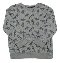 Sivá mikina s dinosaurami George
