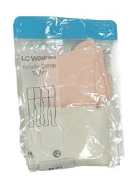 Nové - 2x - Světlerůžové + smetanové silonové punčocháče s potiskem LC Waikiki