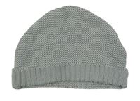 Sivá pletená čapica
