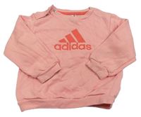 Broskvová mikina Adidas