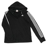 Čierno-biela prepínaci mikina s kapucňou zn. Adidas