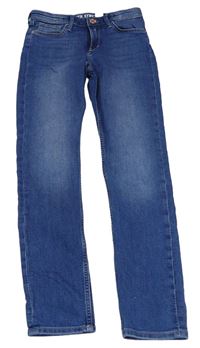 Modré skinny fit teplákové rifle zn. H&M