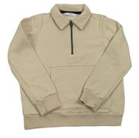 Svetlobéžová mikina s golierikom M&S