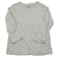 Sivé melírované tričko H&M