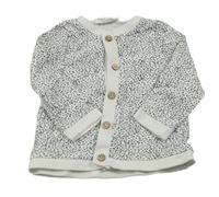 Bielo-čierna vzorovaná prepínaci mikina Topomini