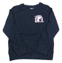 Tmavomodrá mikina s dinosaurom a dúhou name it.