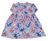 Levandulové teplákové šaty se Stitchem a Angelou Nutmeg