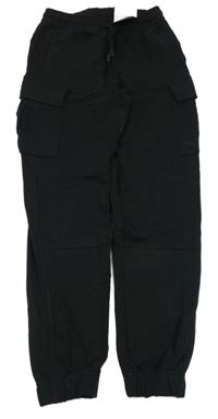 Nové - čierne cargo tepláky H&M