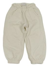 Smetanové tepláky ZARA