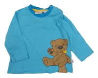 Modré triko s medvídkem Liegelind