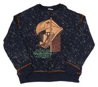 Tmavomodrá skvrnitá mikina so Star Wars M&S