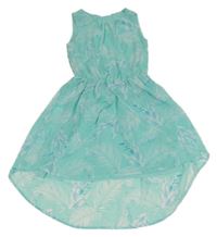 Mátové šifónové šaty s lístečky H&M