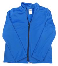 Cobaltovoě modrá funkčná športová prepínaci mikina Decathlon