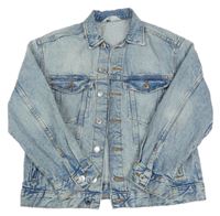 Modrá plísňová riflová bunda H&M