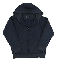 Tmavomodrá prepínaci mikina s kapucňou zn. Primark