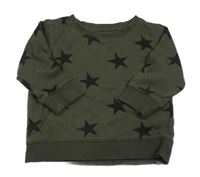 Khaki mikina s hviezdami zn. Next