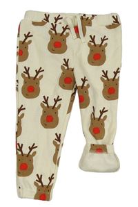 Krémové tepláky se soby Primark