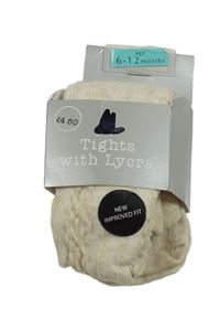 Nové - Béžové melírované vzorované punčocháče Matalan