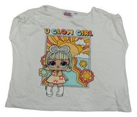 Biele crop tričko s L.O.L. Surprise