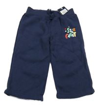 Nové - Tmavomodré tepláky s nápisem Early Days