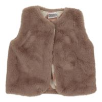 Staroružová kožušinová podšitá vesta Pex