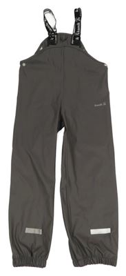 Tmavošedé nepromokavé laclové kalhoty