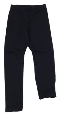 Tmavomodré teplákové legíny