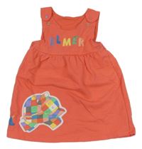 Korálové teplákové na traké šaty so slonom Tu