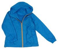 Modrá šusťáková jarní funkční bunda s kapucí Kilimanjaro