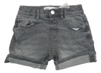 Šedé riflové kraťasy Zara