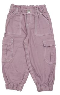 Starorůžové cargo cuff rifle Primark