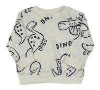 Biela mikina s dinosaurami F&F
