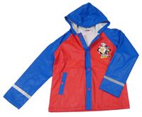 Červeno-modrá nepromokavá bunda s Paw Patrol a kapucňou Nickelodeon